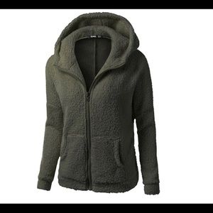WINTER FLEECE HOODIE JACKET (WITHOUT ZIPPER) NWOT